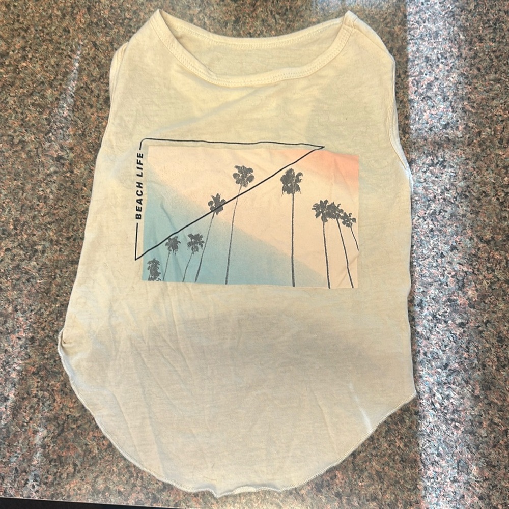 Top Paw Palm Tan Tank M